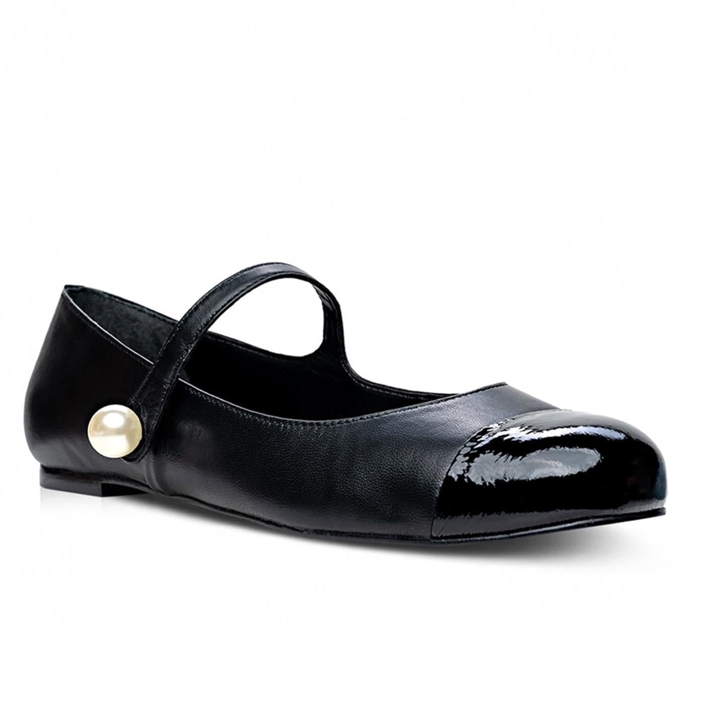 Bailarina 733003 verniz show/mestiço - black/black - image