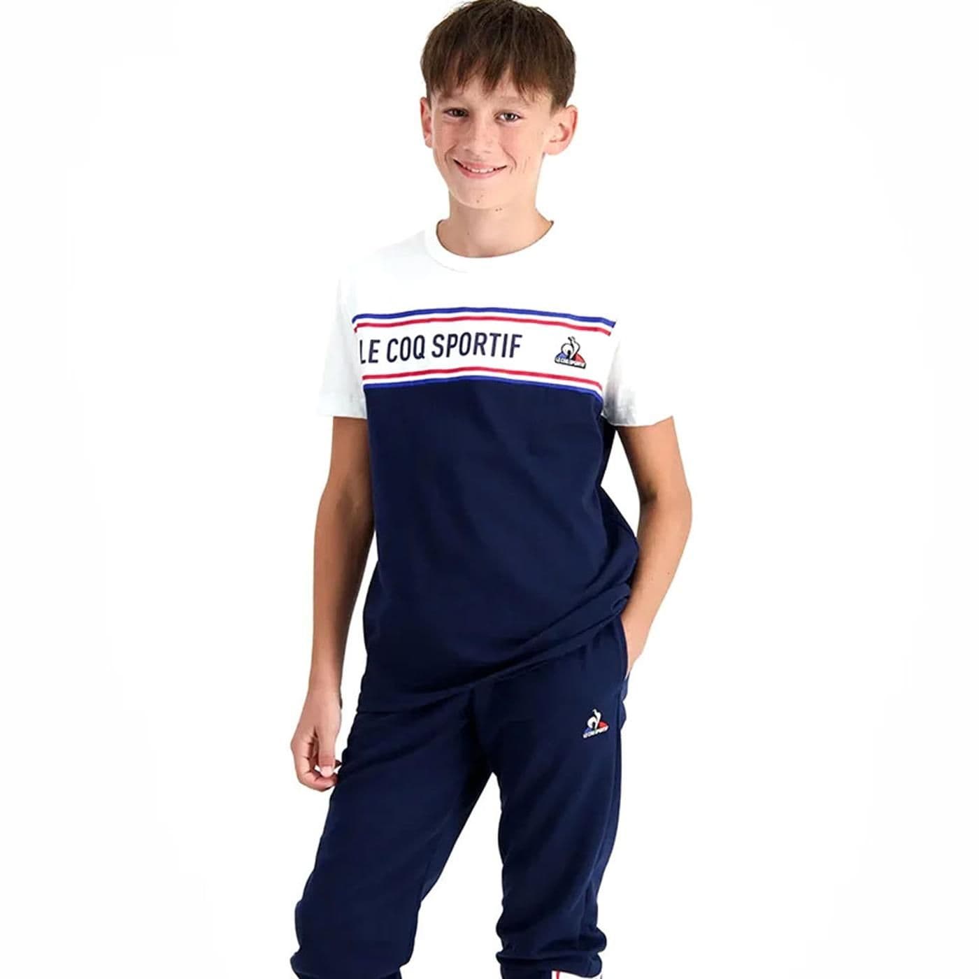 TRI Tee SS N°2 Enfant bleu nuit/new optical white image.