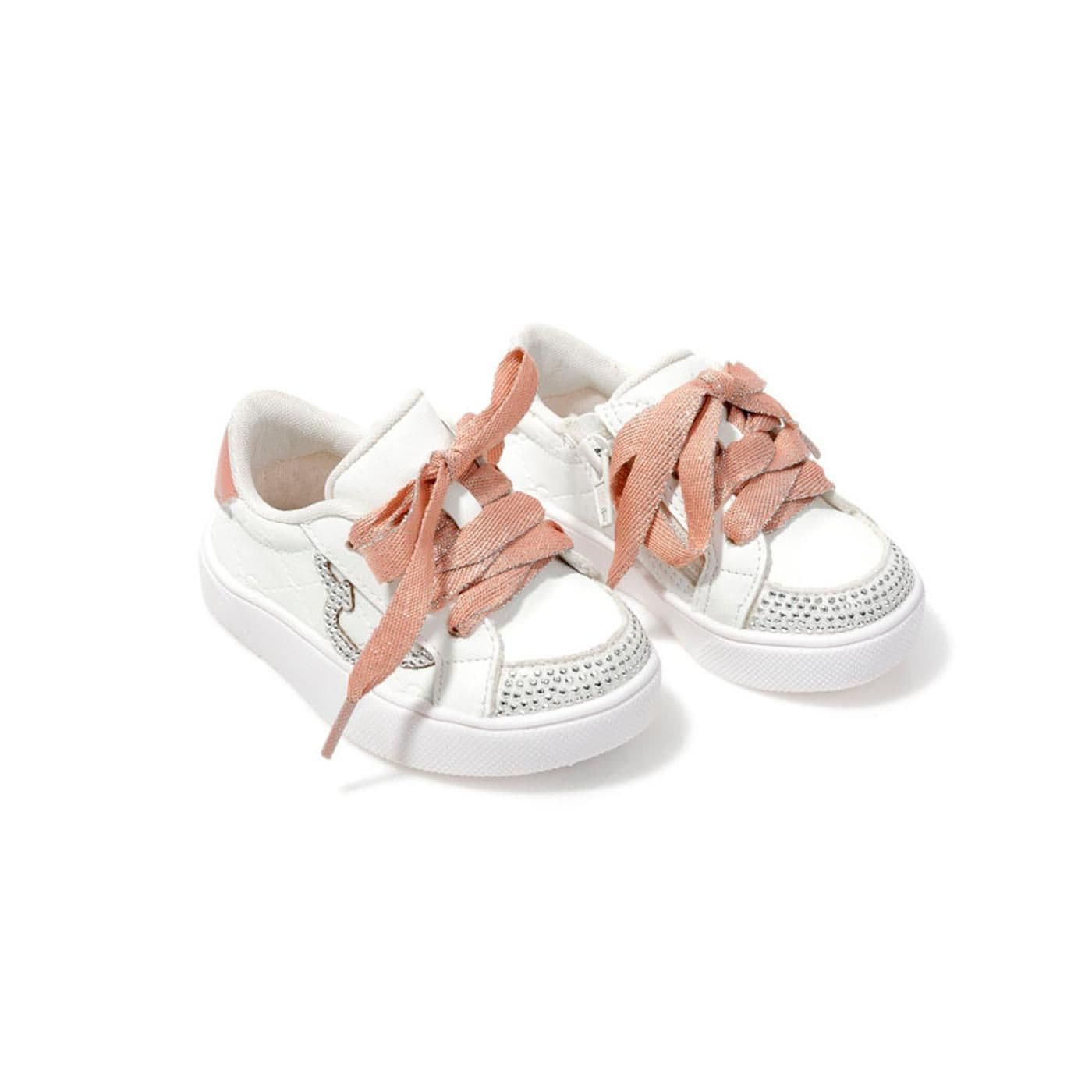 ZAPATILLA 8000693 antique rose (petala) / hotfix sextavado 2mm - starfix st-100 silver - image