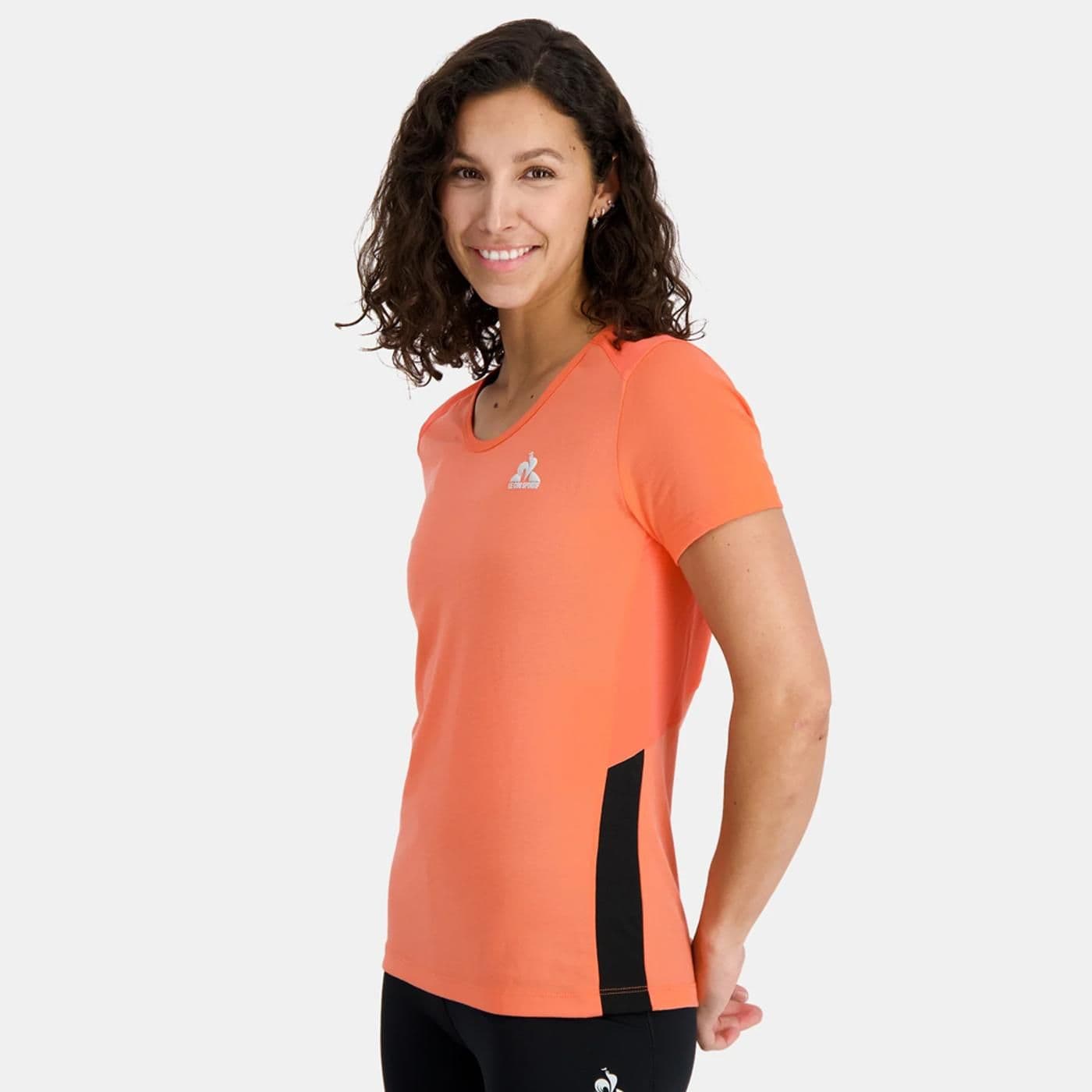 TRAINING Tee SS N °1 orange perf/black - image