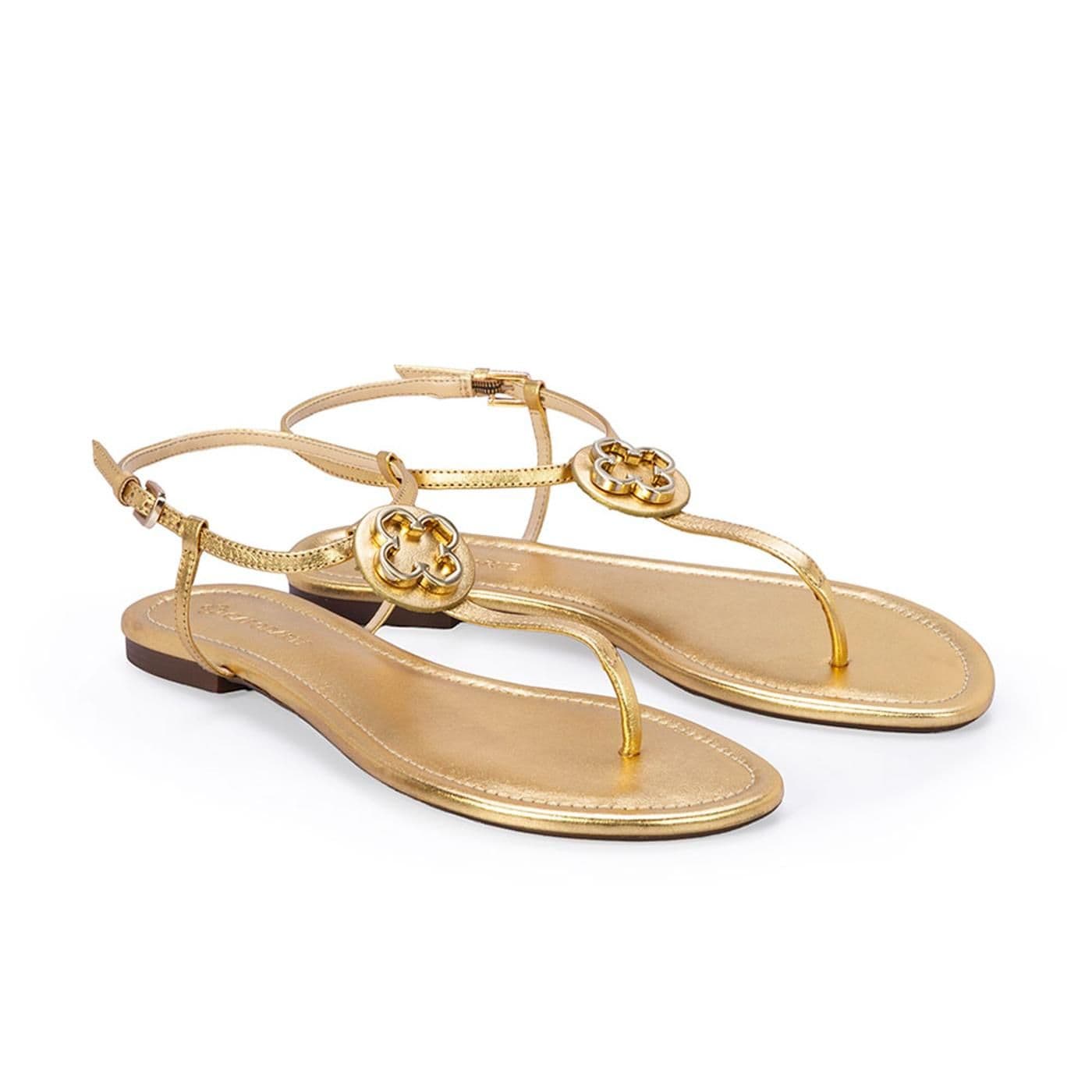 SANDALIA mestiço metalizado ouro - image