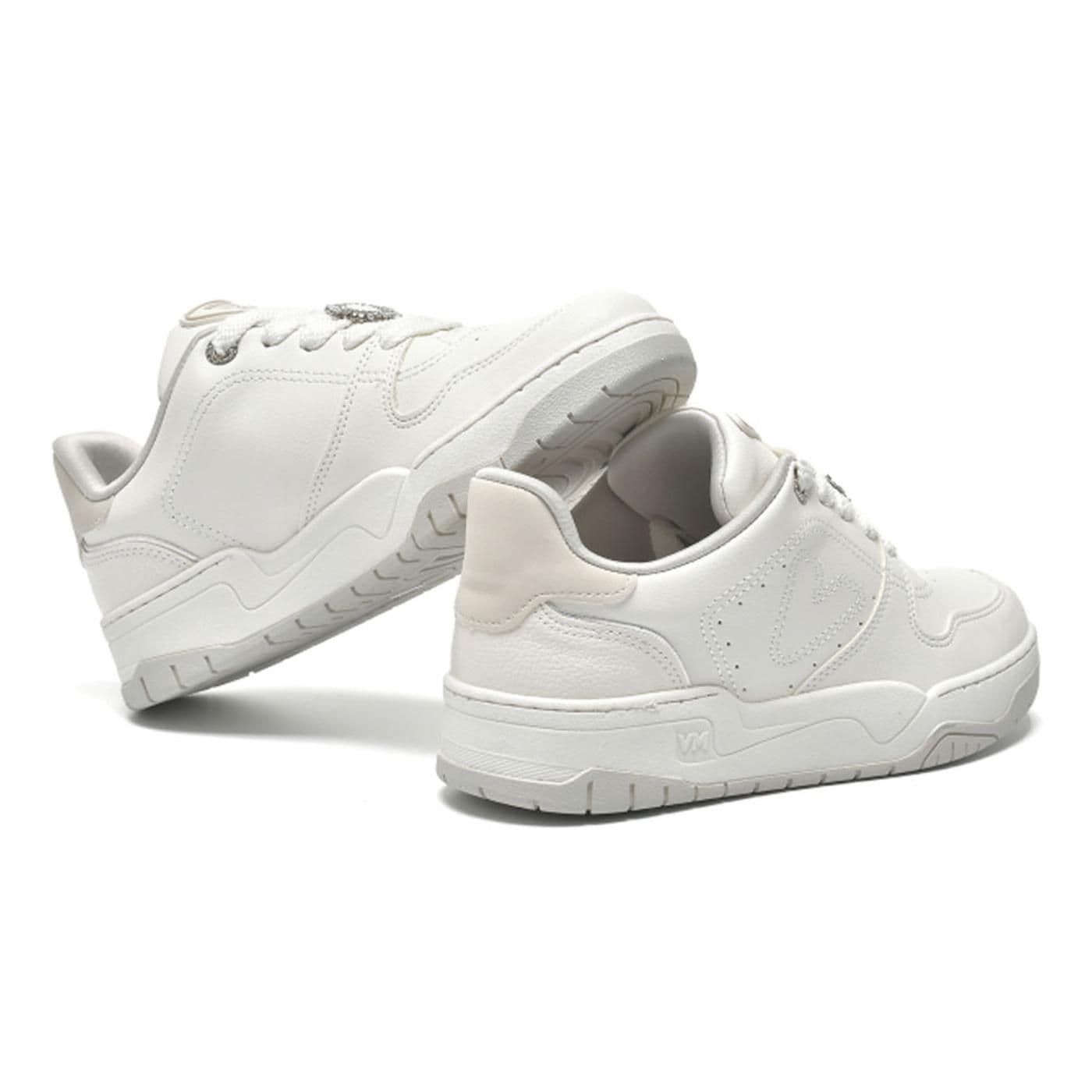 TENIS CASUAL 276-003-03 milk/branco/gelo/prata - image