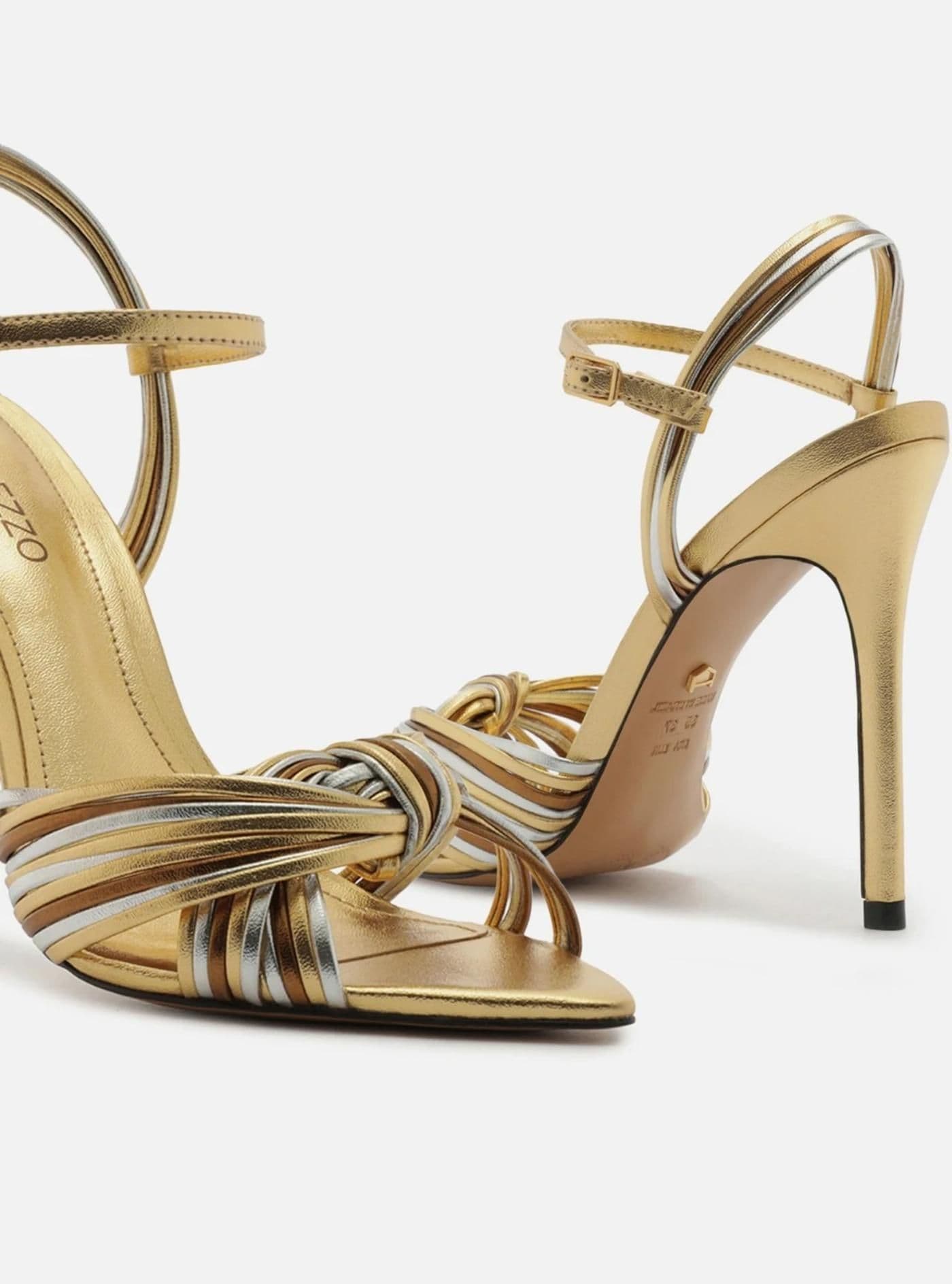 Sandalia x2skm - ouro/silver/bronze - image