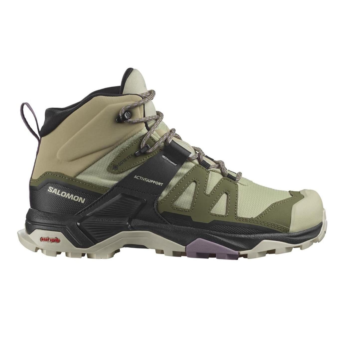 X ULTRA 4 MID GORE-TEX alfalfa / deep lichen green / almond milk image.