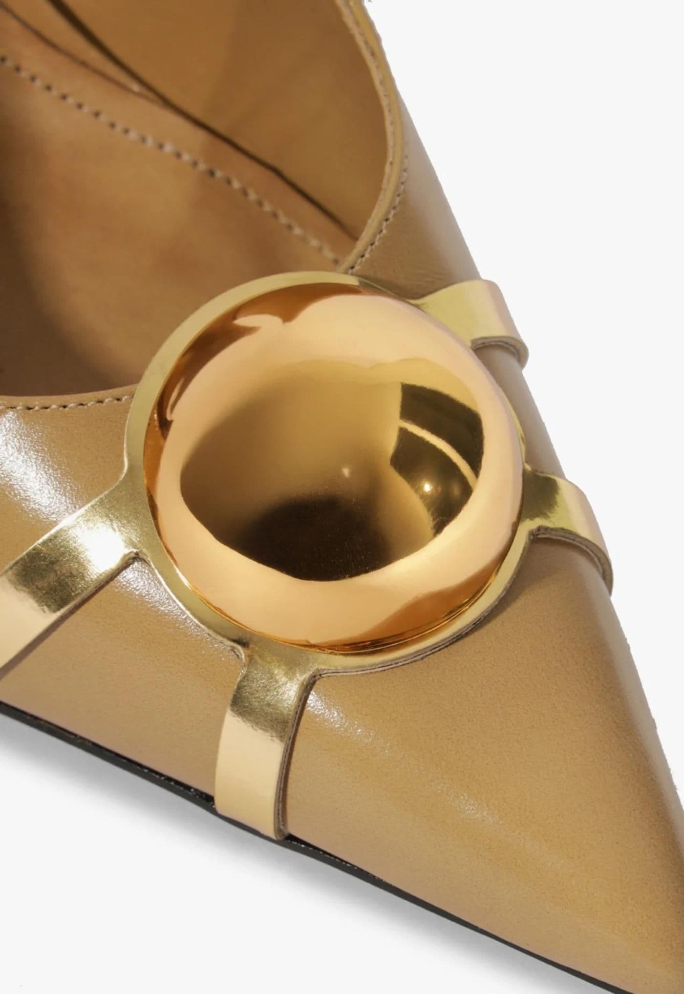 Scarpin Piel S2209400080004 x2sp1 - fig/ouro claro orch - image