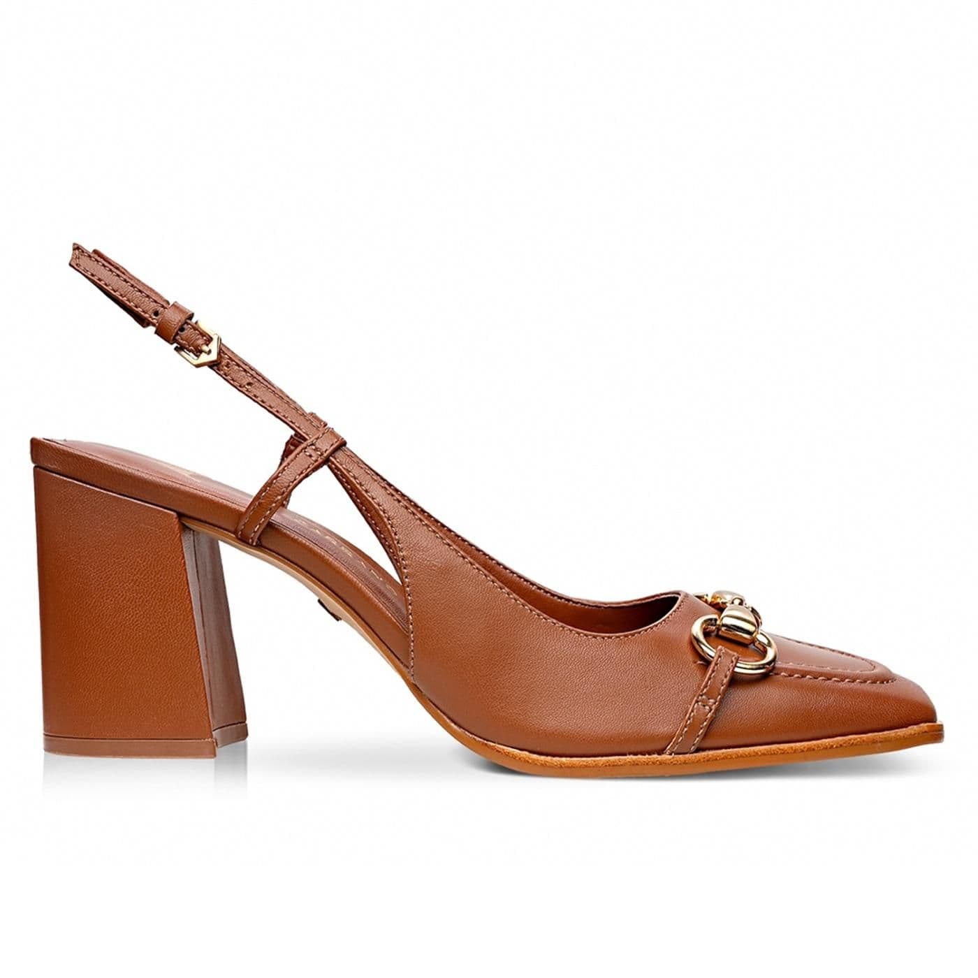 Zapato de Tacon 760001 mestiço tan image.