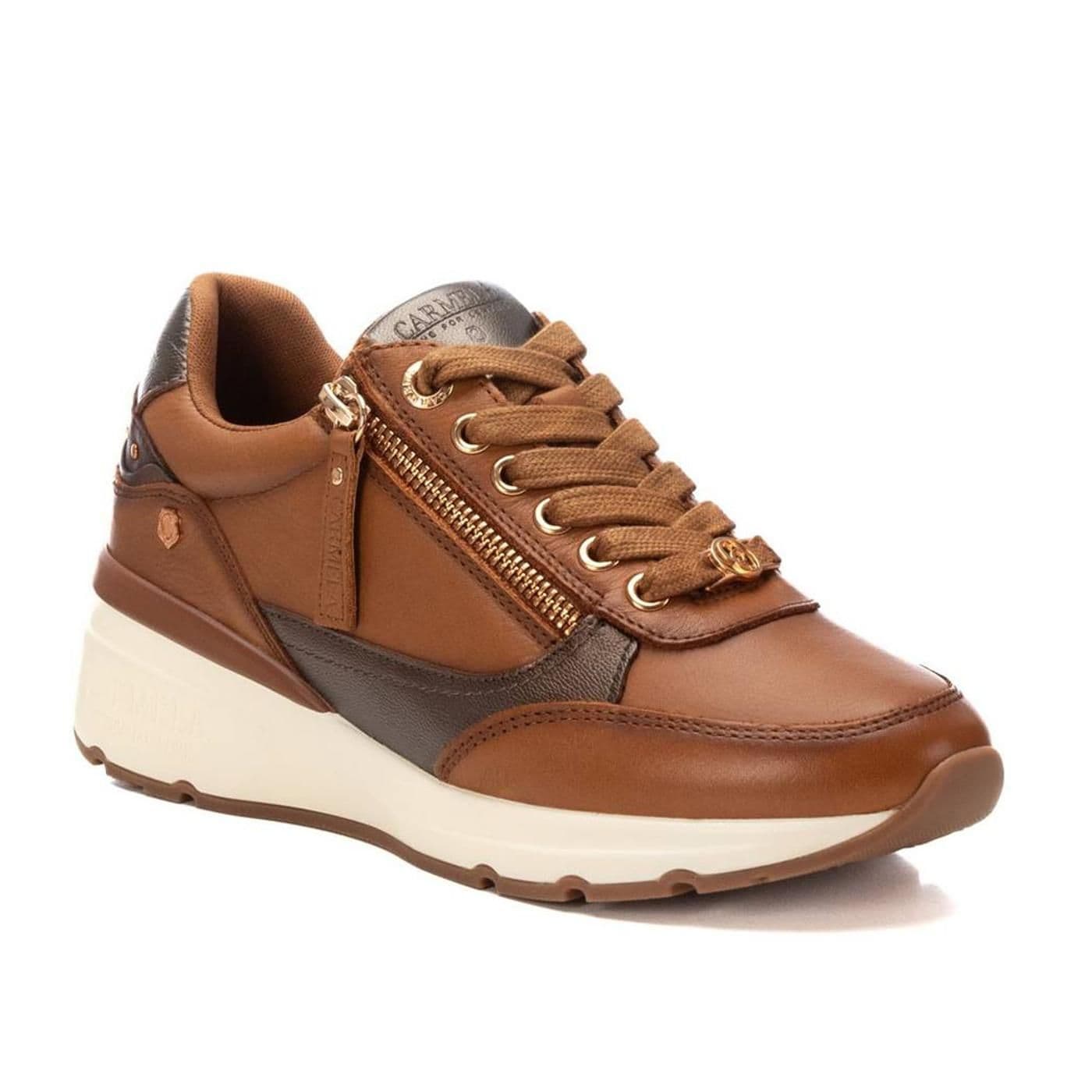 ZAPATILLA DE PIEL SRA 161825 marron - image