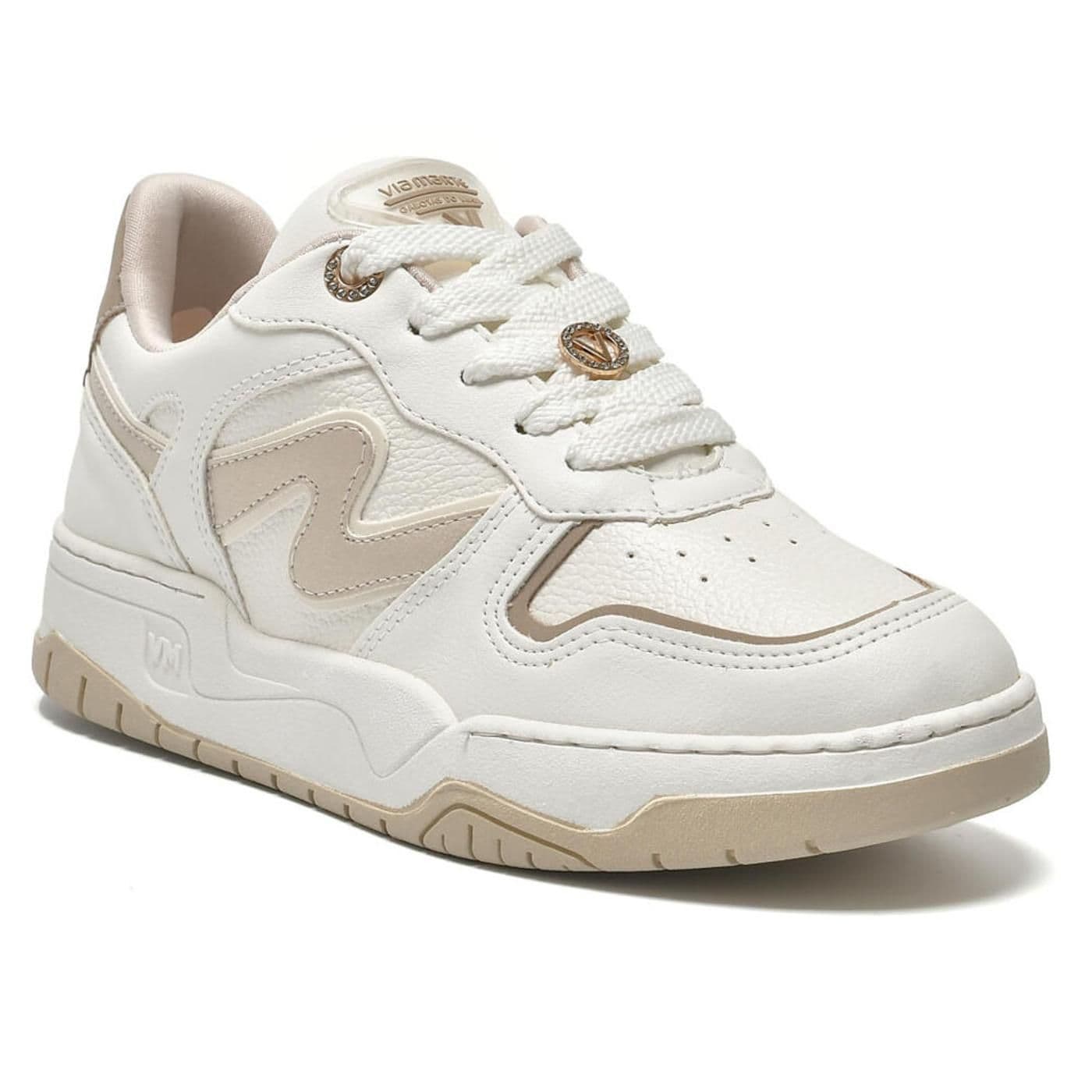 TENIS CASUAL 276-002-02 milk/branco/ginger/marfim i23/bege/ginger
