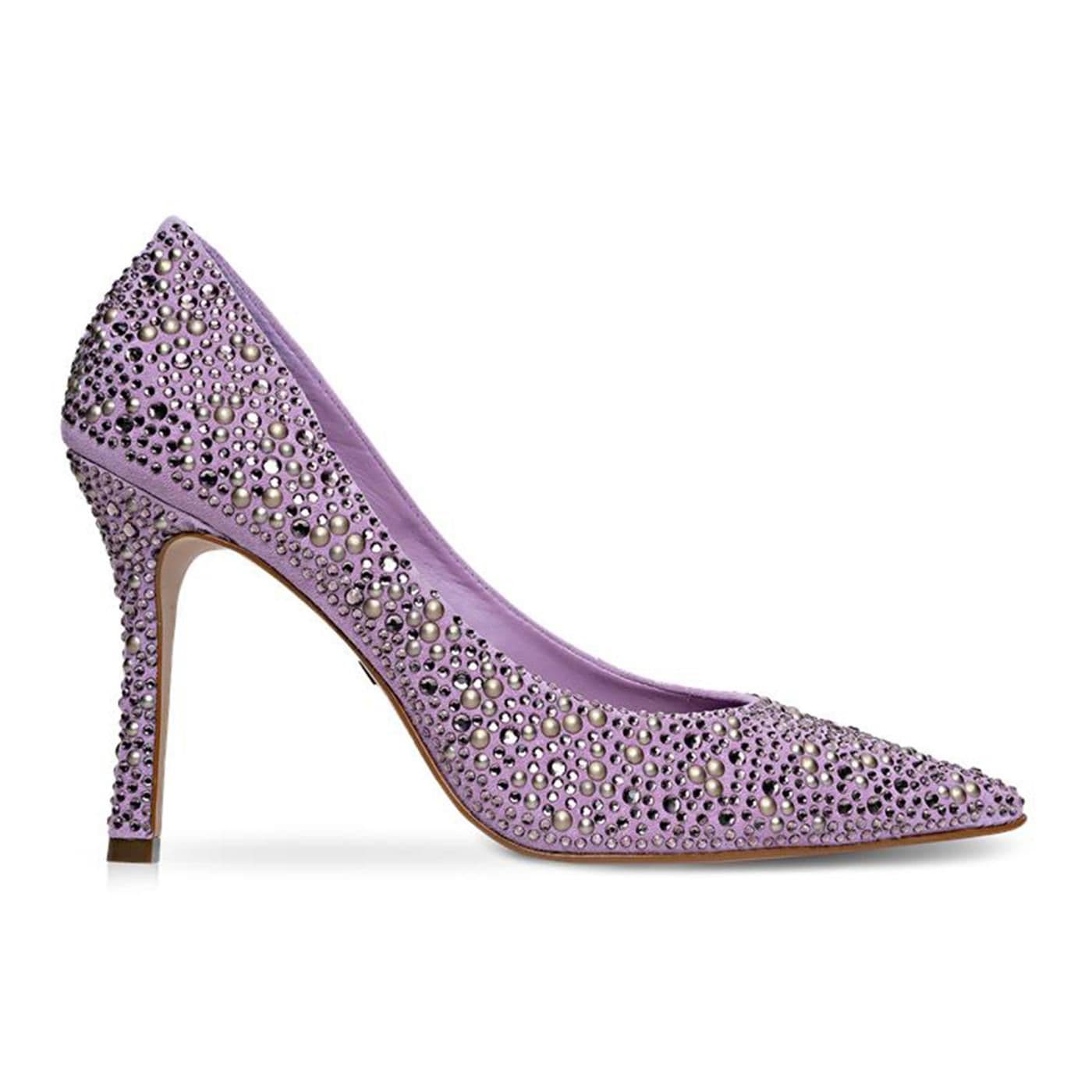 Scarpin Crystal 607047 pig suede mauve mist image.