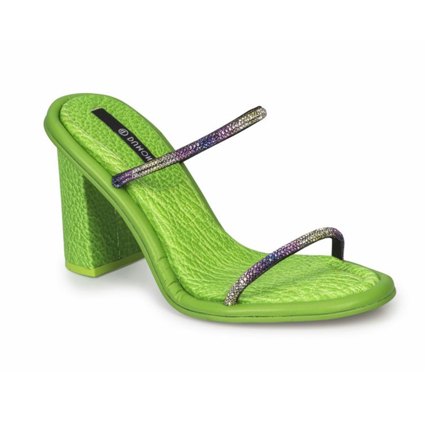 4118097-2 SANDALIA TACON preto/verde eletric image.