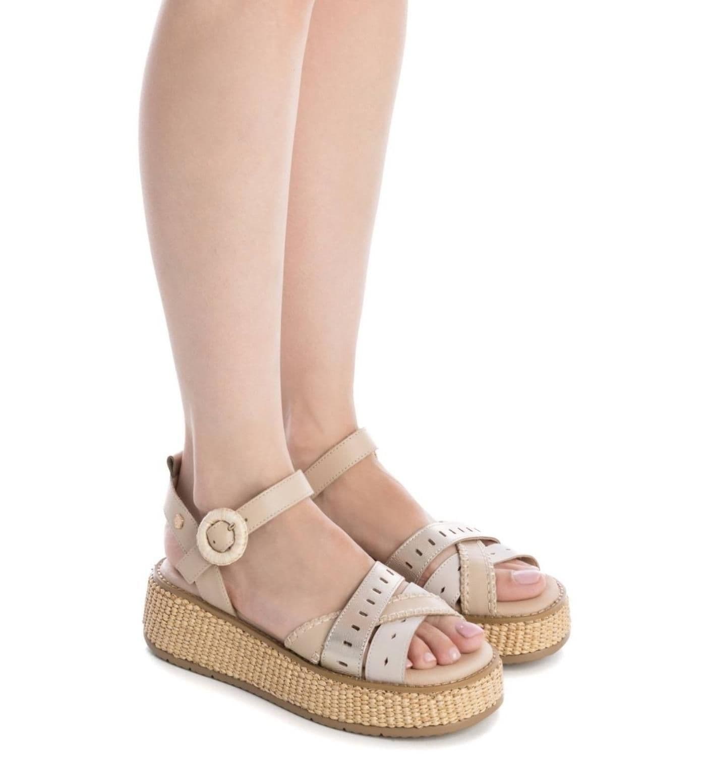 SANDALIA DE PIEL 162351 beige - image