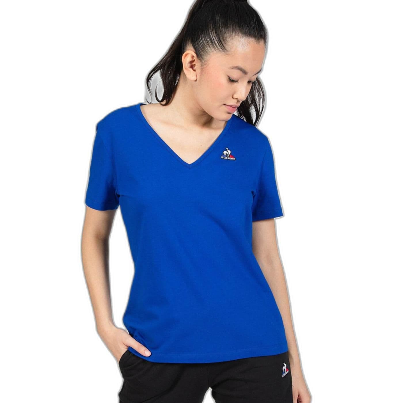 ESS Tee SS Col V N°1 W bleu electro - image