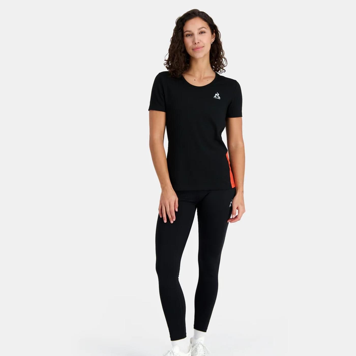 TRAINING Tee SS N°1 W black/orange perf - image