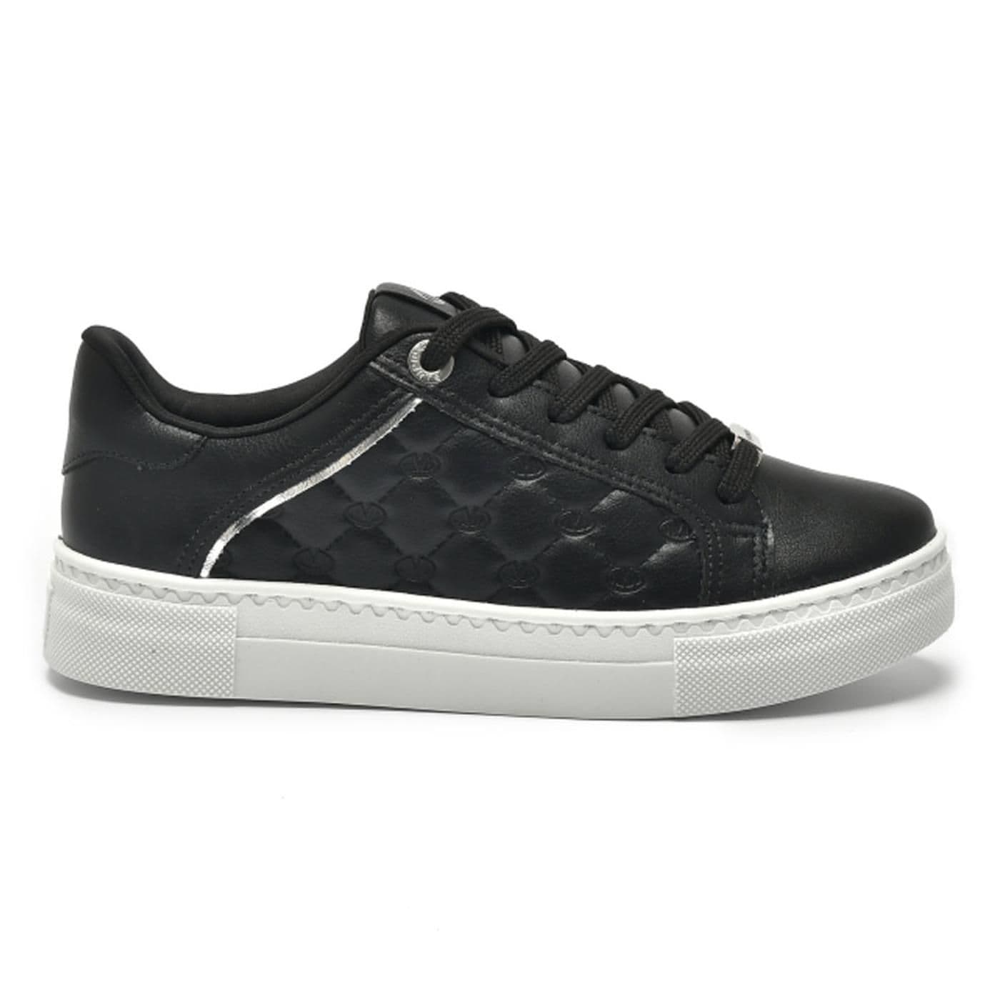 tenis casual preto/prata - image