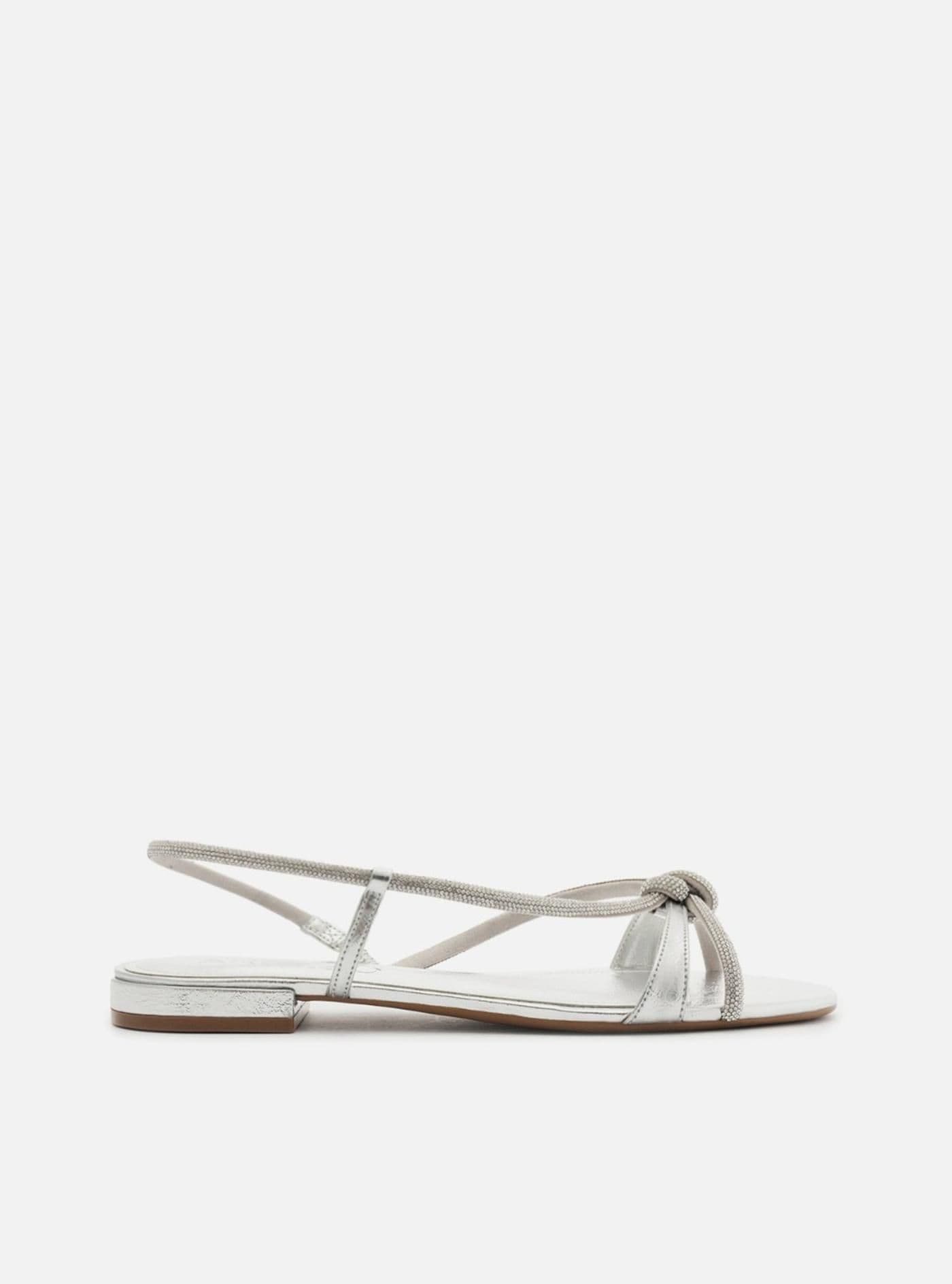 Sandalia A1351500050002U aluminio/cristal/prata - image