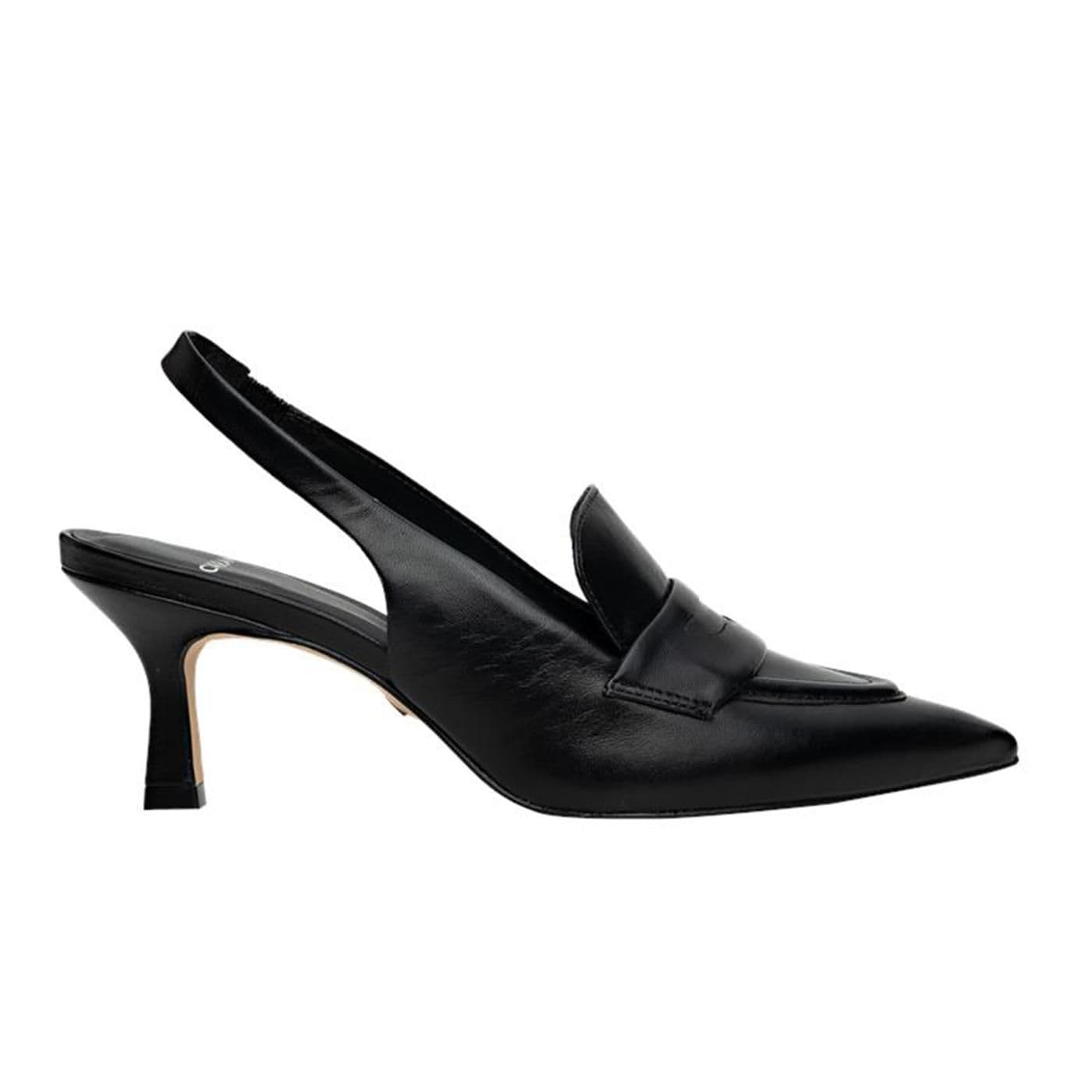 Scarpin Slingback Loafer 687002 mestiço black image.