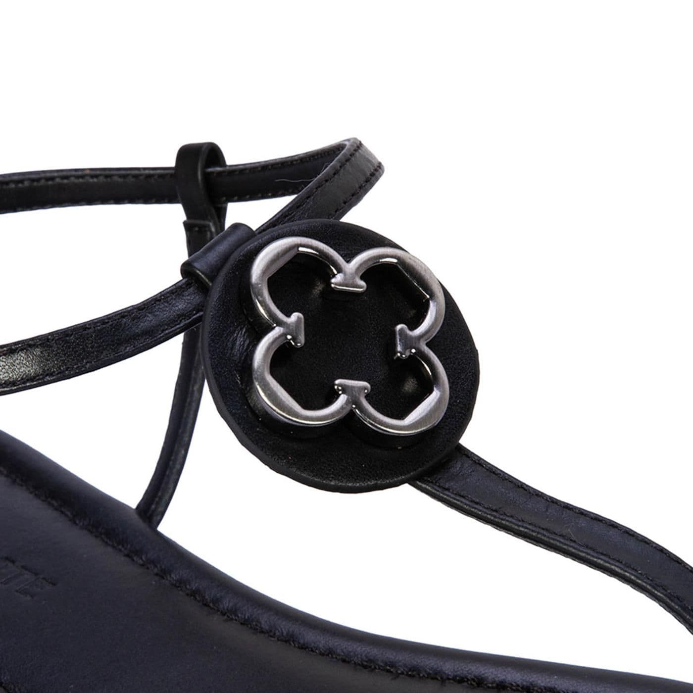 SANDALIA mestiço satinato preto - image