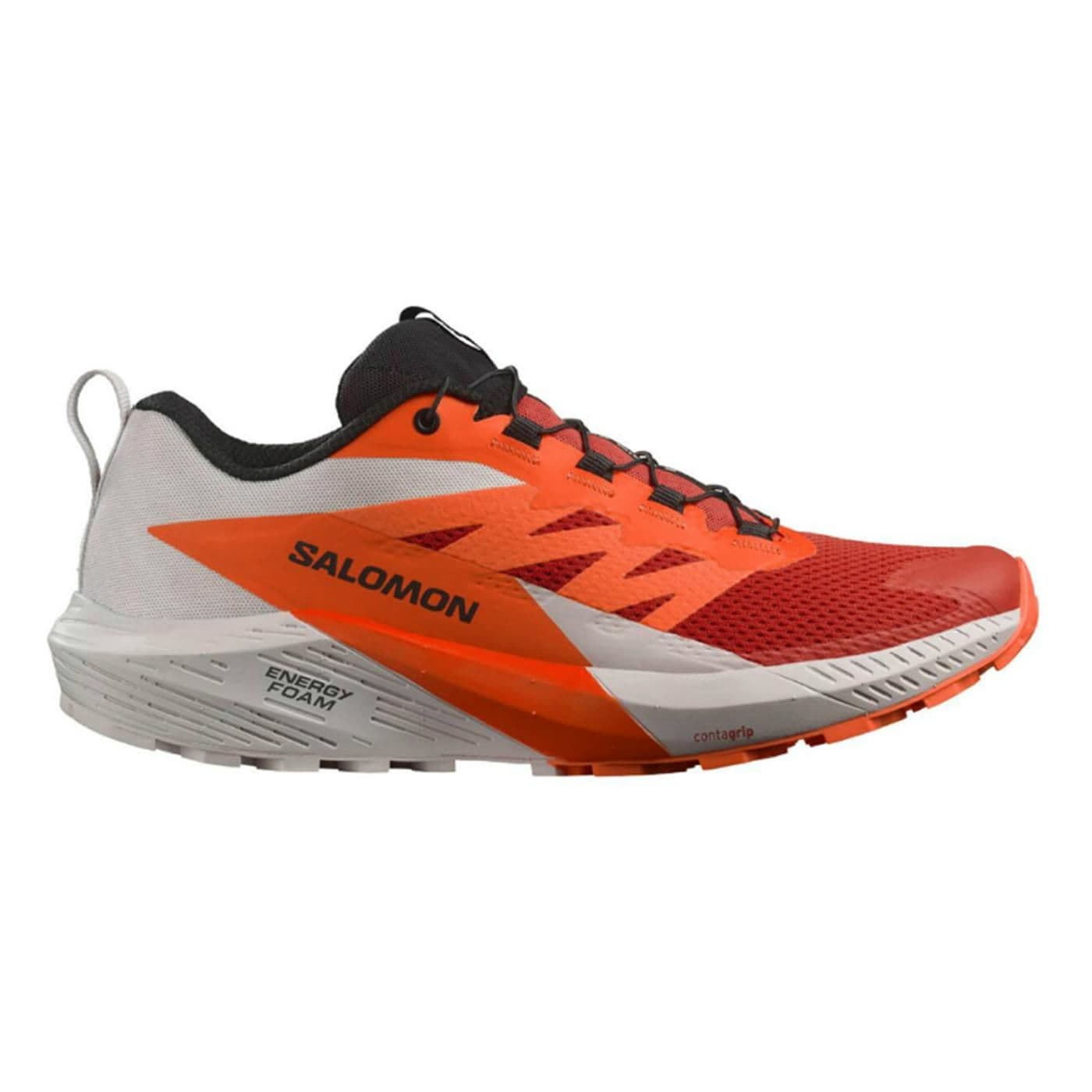 SENSE RIDE 5 lunar rock/shocking orange/fiery red image.