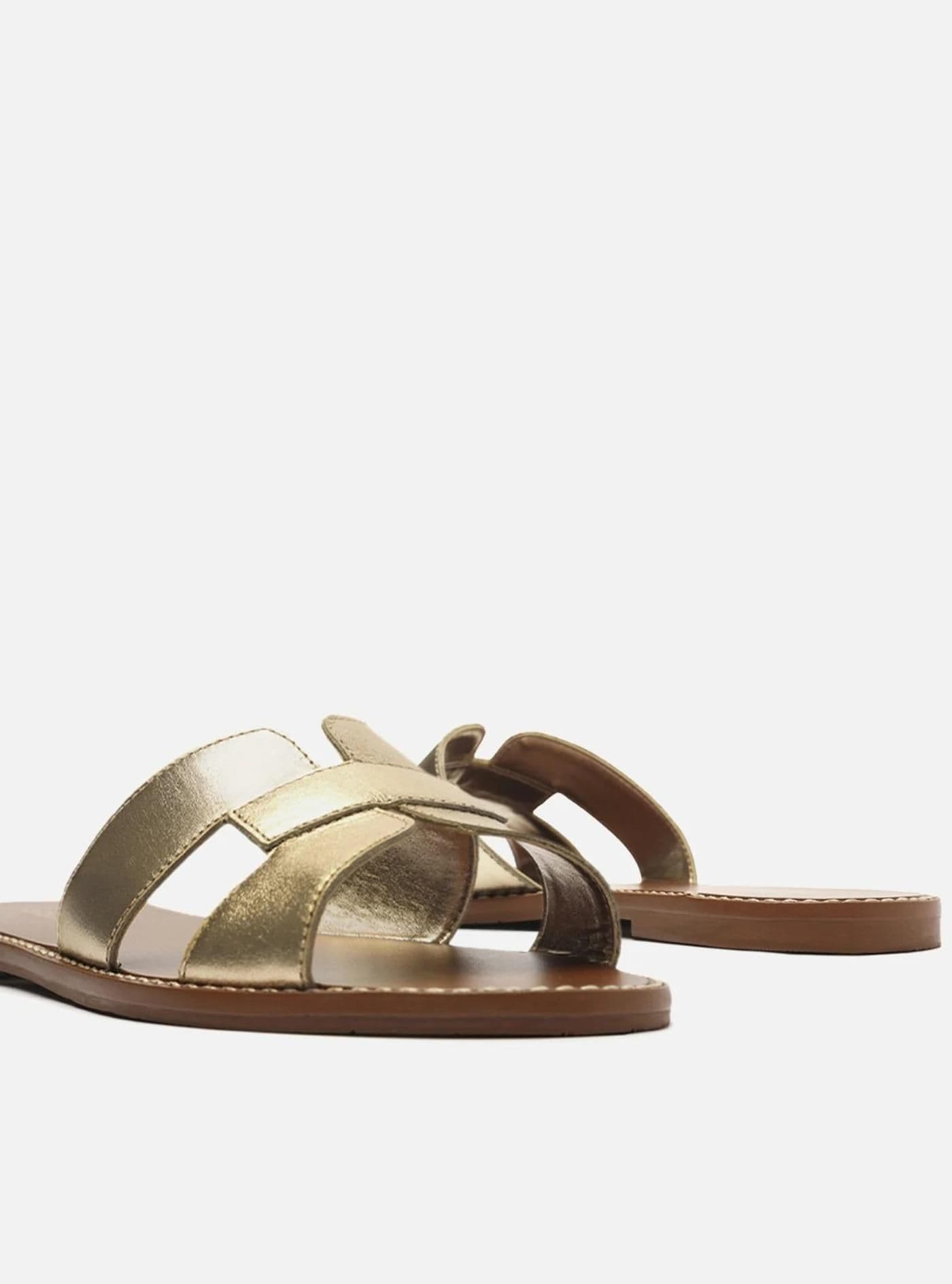 Sandalia Piel xrtg - platino - image